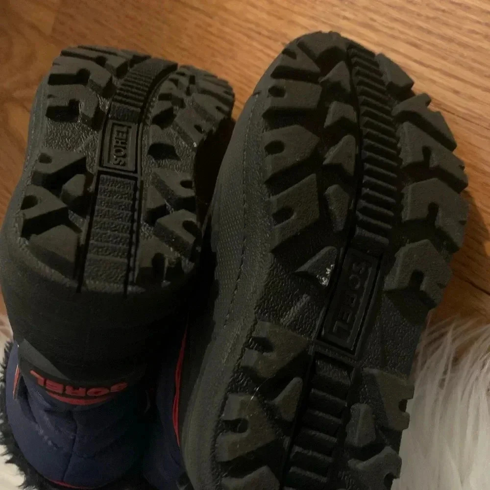 Sorel Blue & Red Winter Snow Boots Size 9 - Picture 5 of 7